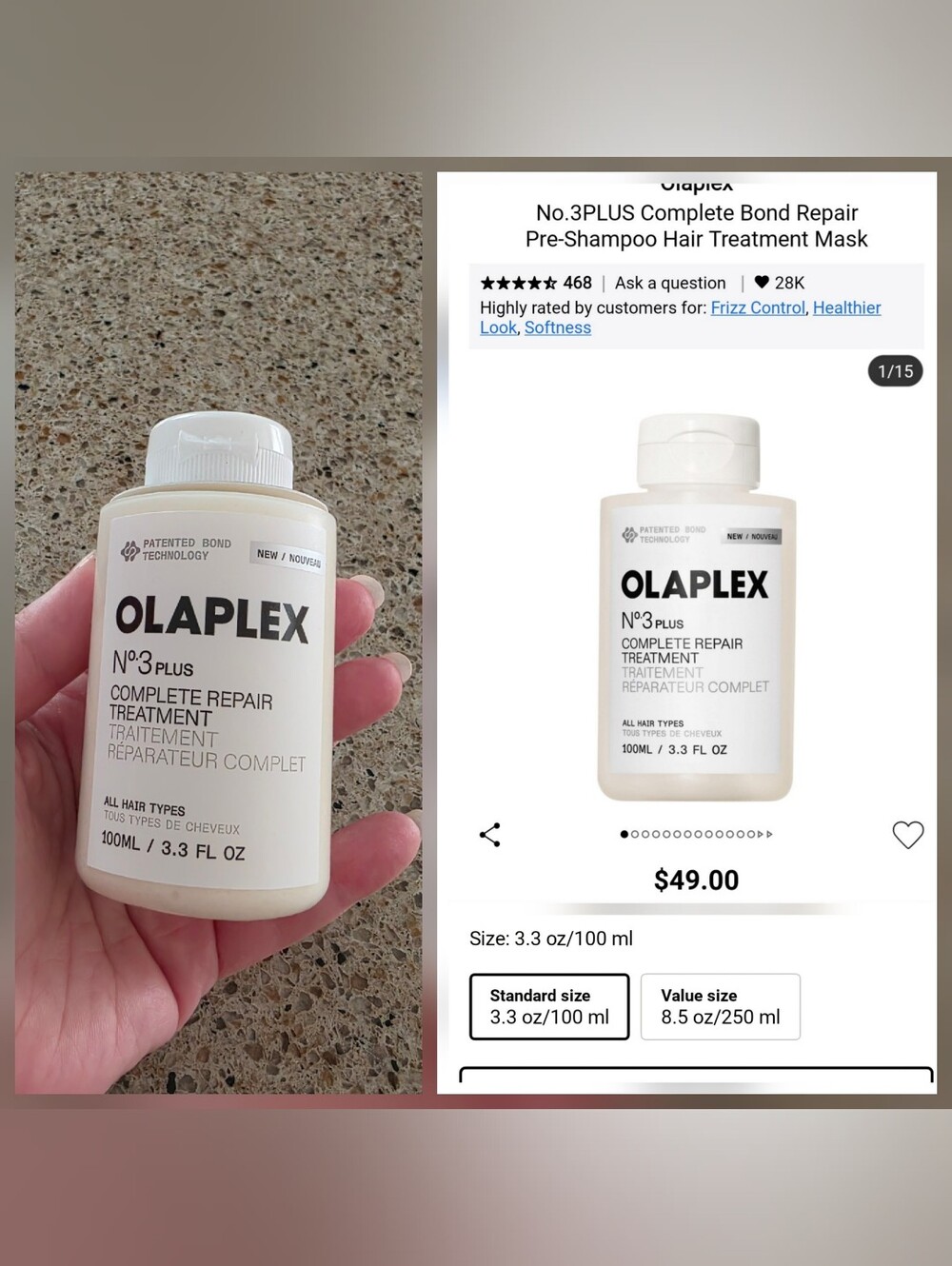 Olaplex No.3 Complete Repair Treatment